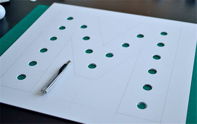 10张图教你制作一款个性字母灯