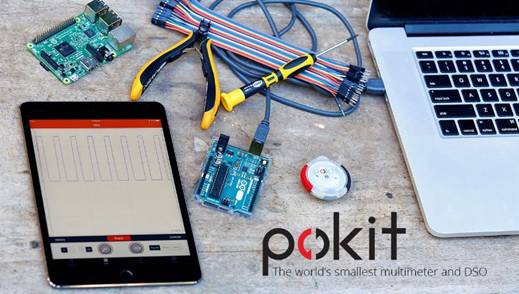 钥匙圈大小的测量仪器：口袋万用表 Pokit！用智能手机控制