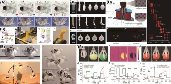 图解各种软物质 软材料柔性电子的3D打印技术